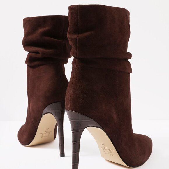 NWOT Marc Fisher LTD Rayya Slouch Mid Calf Bootie Wine 9 - Picture 8 of 8